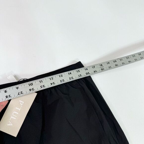 P'tula Training Shorts Womens Large Black Comfort Athletic New Elastic Waist - Picture 7 of 9